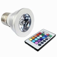 Colorful RGB bulb light for lighting 