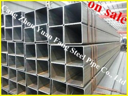 thick wall seamless steel square tube for building material