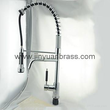 Kitchen Faucets with Lead-Free Brass Mixer Kitchen with Polished 3