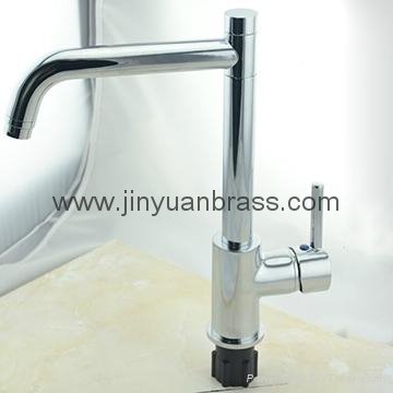 Kitchen Faucets with Lead-Free Brass Mixer Kitchen with Polished 5