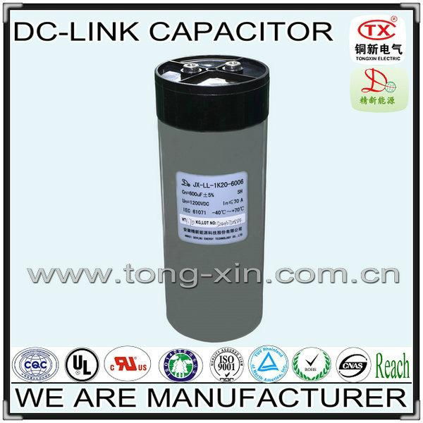 2014 Hot Sale Low  loss of capacitance DC-LINK Capacitor