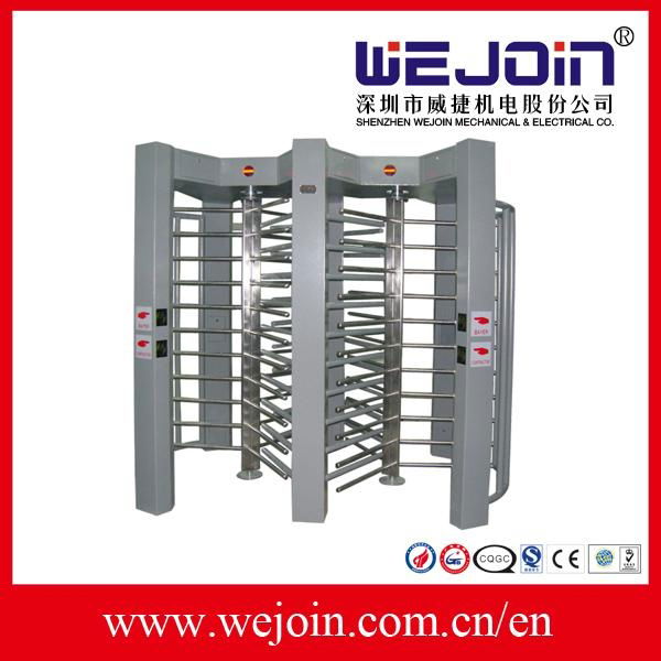 Stainless steel full height turnstile for access control 