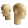 Wooden mannequin head, Male head model for glasses display 1