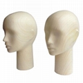 Wooden mannequin head, Female head model