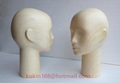 Wooden mannequin head, Female head model for glasses display 2
