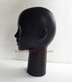 Wooden mannequin head, Vintage style female head model