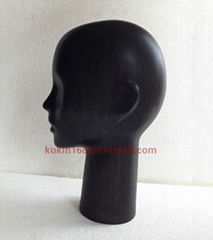 Wooden mannequin head, Vintage style