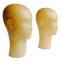 Woman head model, Wooden mannequin head