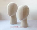 Fabric covered mannequin head, Cloth