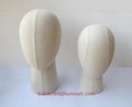 Fabric covered mannequin head, Cloth wrapped dummy head models 2