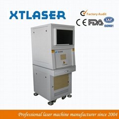 IPG 20W fiber laser marking machine with protective door