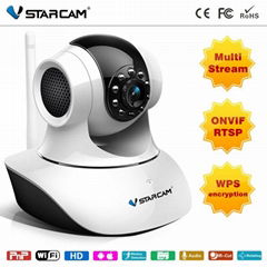 Support ONVIF 32G TF card motion detection wireless PnP rtsp h.264 ip camera