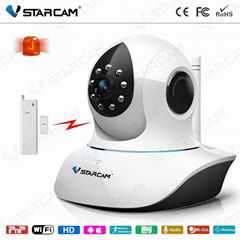 VStarcam T7838 P&P wifi wireless Linkage alarm IP Camera support 32pcs sensors