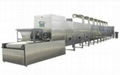 Tunnel microwave drying and sterilizing machine