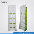 Custom design 4 color printing folded cardboard water floor display 1