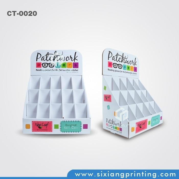 Color Printing One-Stop Services Cardboard Counter Top Display with Hooks 3