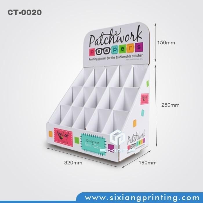 Color Printing One-Stop Services Cardboard Counter Top Display with Hooks 4