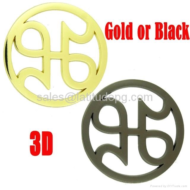 factory direct provide metal stainless steel silver cheap custom 3d metal label  3