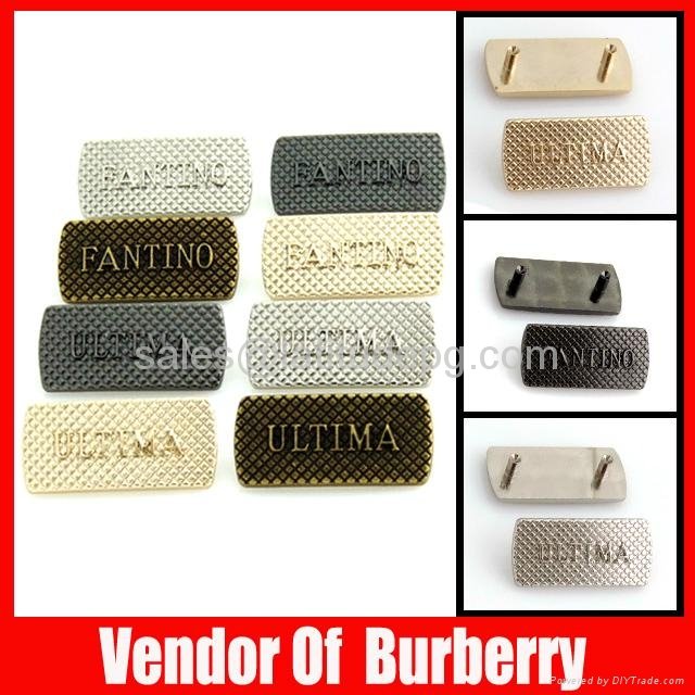 factory direct provide metal stainless steel silver cheap custom 3d metal label  5