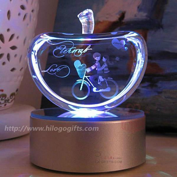 3D crystal  laser engraving with your artwork laser engraving machine