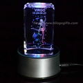 3D crystal  laser engraving with your artwork laser engraving machine 3