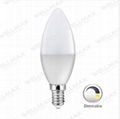 WELLMAX Dimmable LED Candle Bulb 1