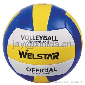 Promotional laminated PU PVC Rubber volleyballs
