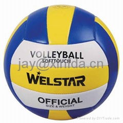 Promotional laminated PU PVC Rubber volleyballs