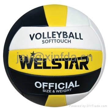 Promotional laminated PU PVC Rubber volleyballs 2