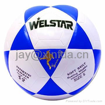 Promotional laminated PU PVC Rubber soccer ball
