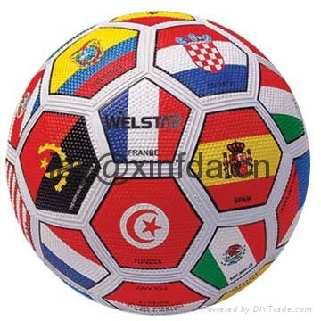 Promotional laminated PU PVC Rubber soccer ball 3