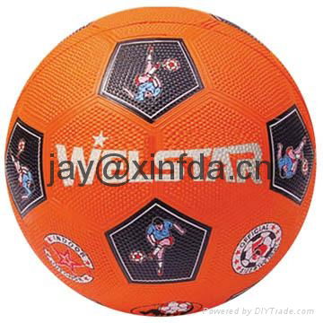 Promotional laminated PU PVC Rubber soccer ball 4