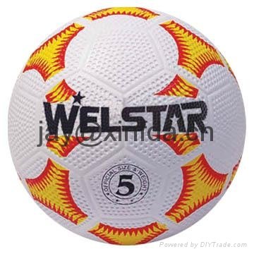 Promotional laminated PU PVC Rubber soccer ball 5