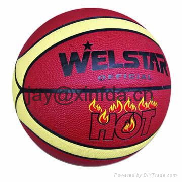 Promotional laminated PU PVC Rubber basketballs 2