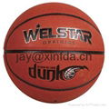 Promotional laminated PU PVC Rubber basketballs 3