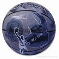 Promotional laminated PU PVC Rubber basketball 3