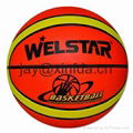 Promotional laminated PU PVC Rubber basketball 5