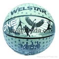 Promotional laminated PU PVC Rubber basketball 1