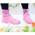 2014 Fashion Rain Shoes Cover Women Waterproof Rainproof Boots Portable 3