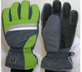 Water-proof Snow Boarding and  Thinsulate Leather Skiing Glove   5