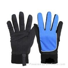 Winter Outdoor Men Leahter Ski Gloves