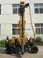 Highway guardrail post drilling machine 4