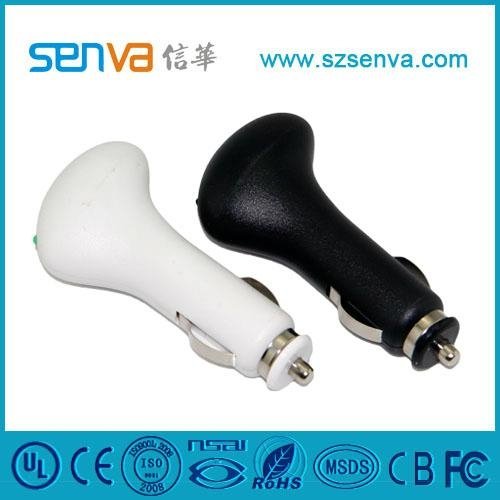 Hot Sale Car USB Charger with CE/RoHS/UL (XYXH-C-5W-5V-01-12)