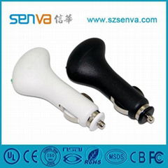 Hot Sale Car USB Charger with CE/RoHS/UL (XYXH-C-5W-5V-01-12)