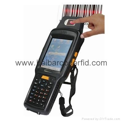 biometric fingerprinter scanner 1D 2D barcode scanner RFID NFC reader PDA phone