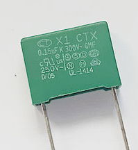 Safety capacitor x1