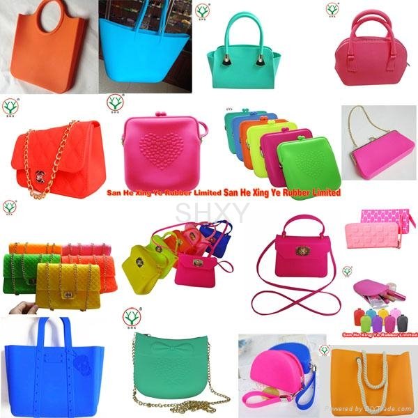 Favorites Compare Fashionable durable silicone lady handbag silicone bag