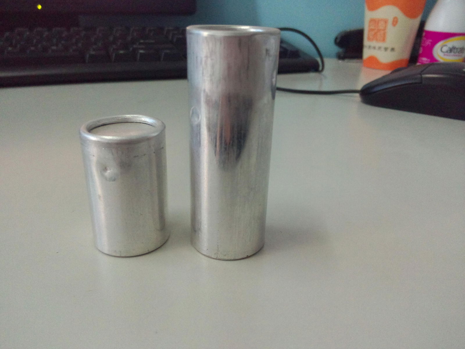 25mm Diameter Dental Aluminium Empty Cartridge for Valplast Flexible Material 3