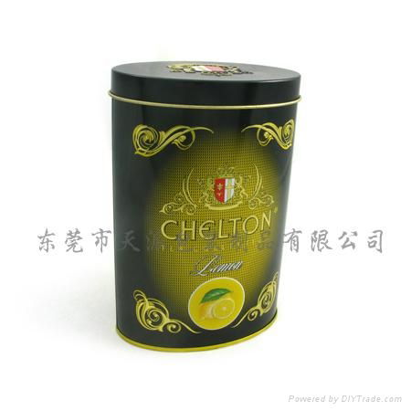 Oval Tea Tin Box 2