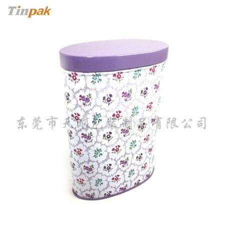 Oval Tea Tin Box 5